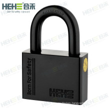 Matte Black Color Plated Square Shape Disc Key Padlock with Vane key